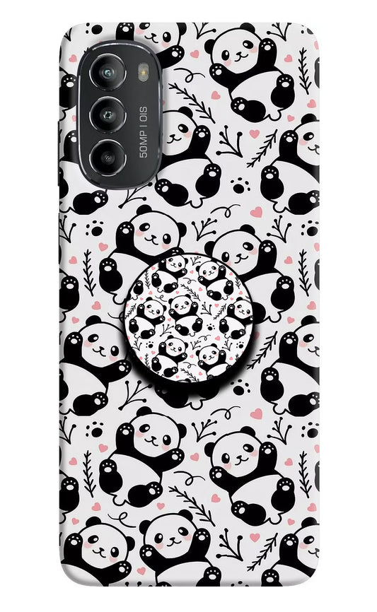 Cute Panda Moto G82 5G Pop Case by Casekaro