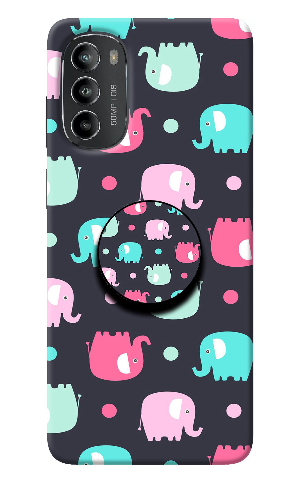 Baby Elephants Moto G82 5G Pop Case