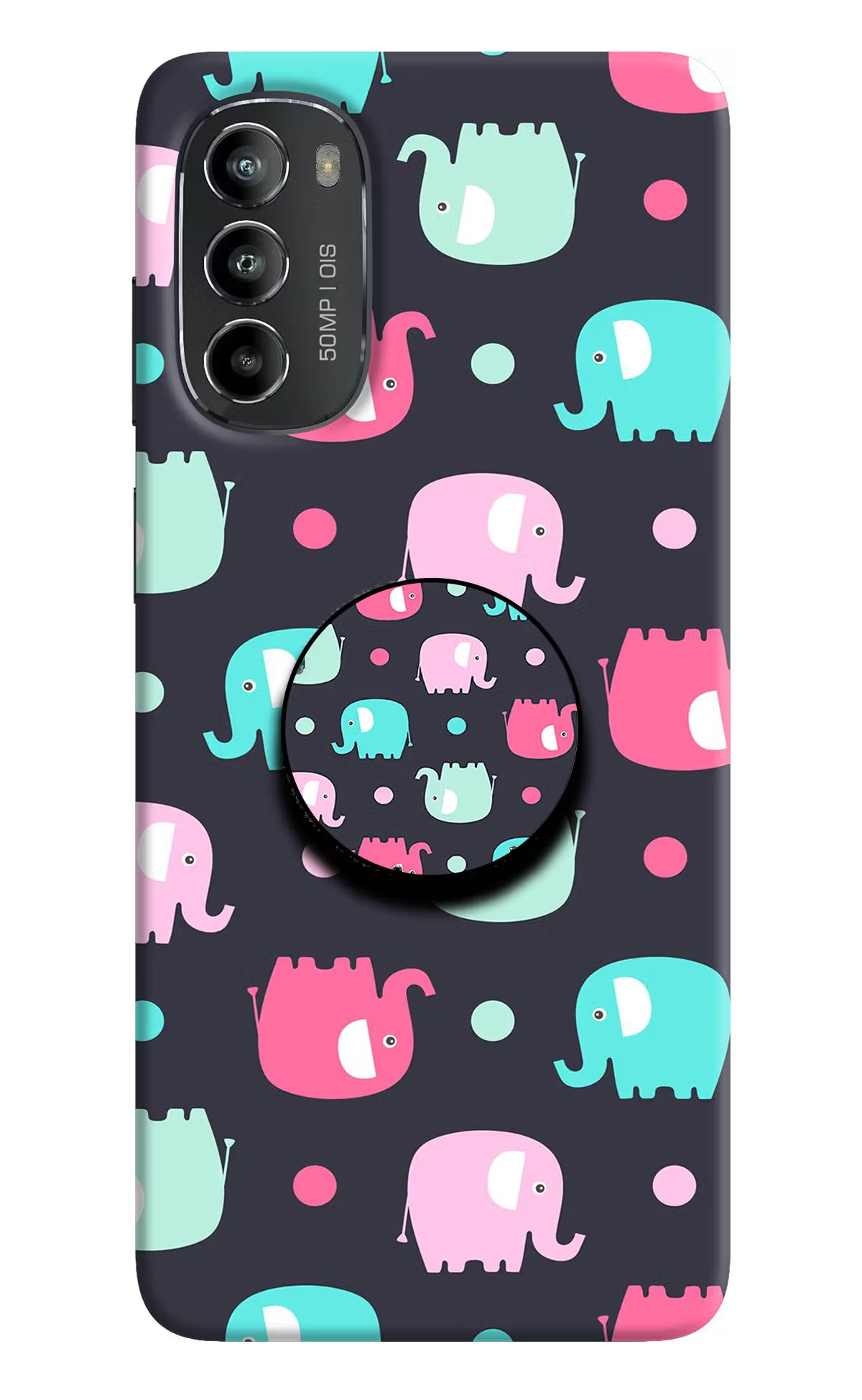 Baby Elephants Moto G82 5G Pop Case by Casekaro