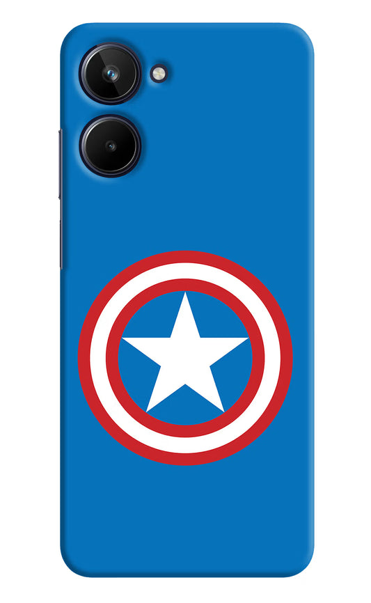 Captain America Logo Realme 10 Hard Case Back Cover by Casekaro