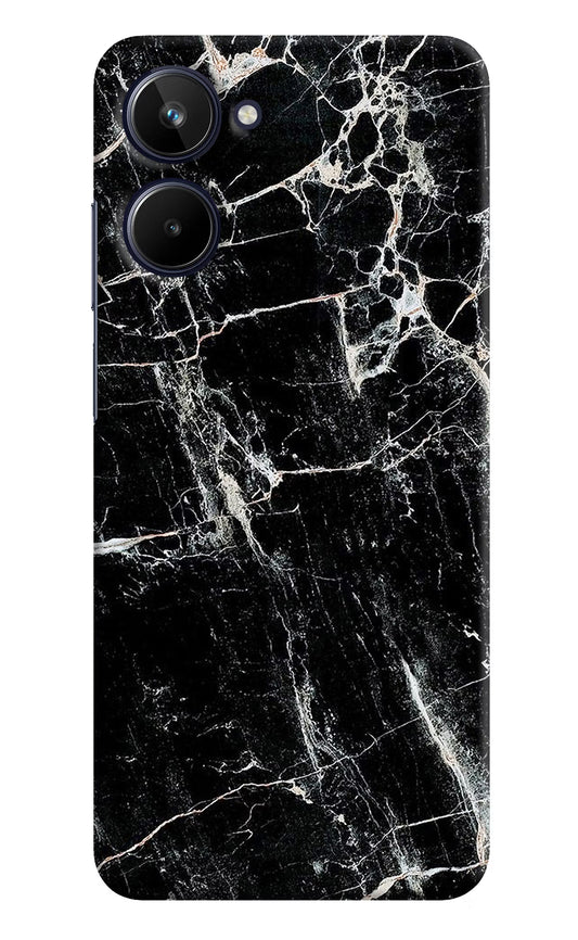 Black Marble Texture Realme 10 Hard Case Back Cover by Casekaro