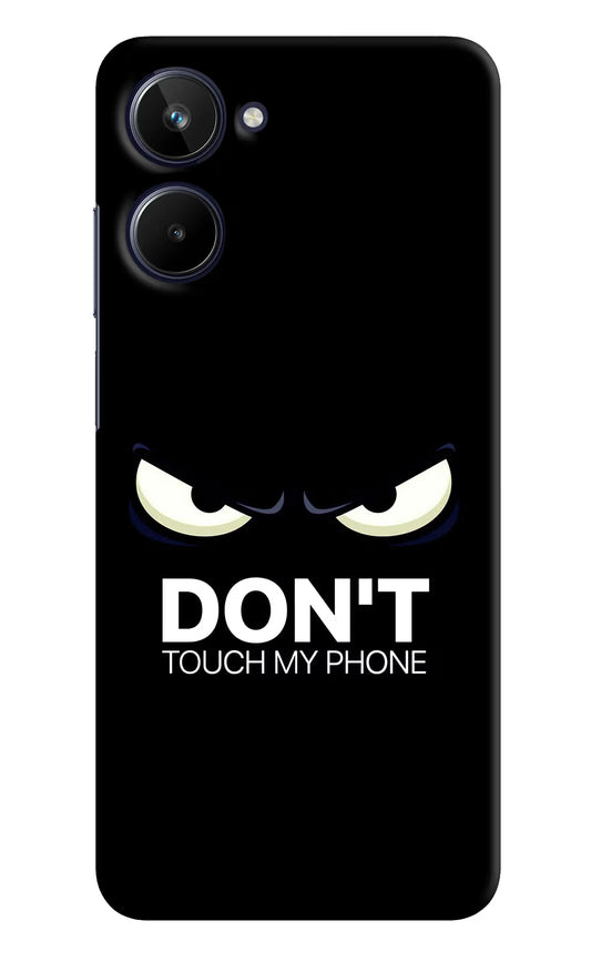 Don'T Touch My Phone Realme 10 Hard Case Back Cover by Casekaro
