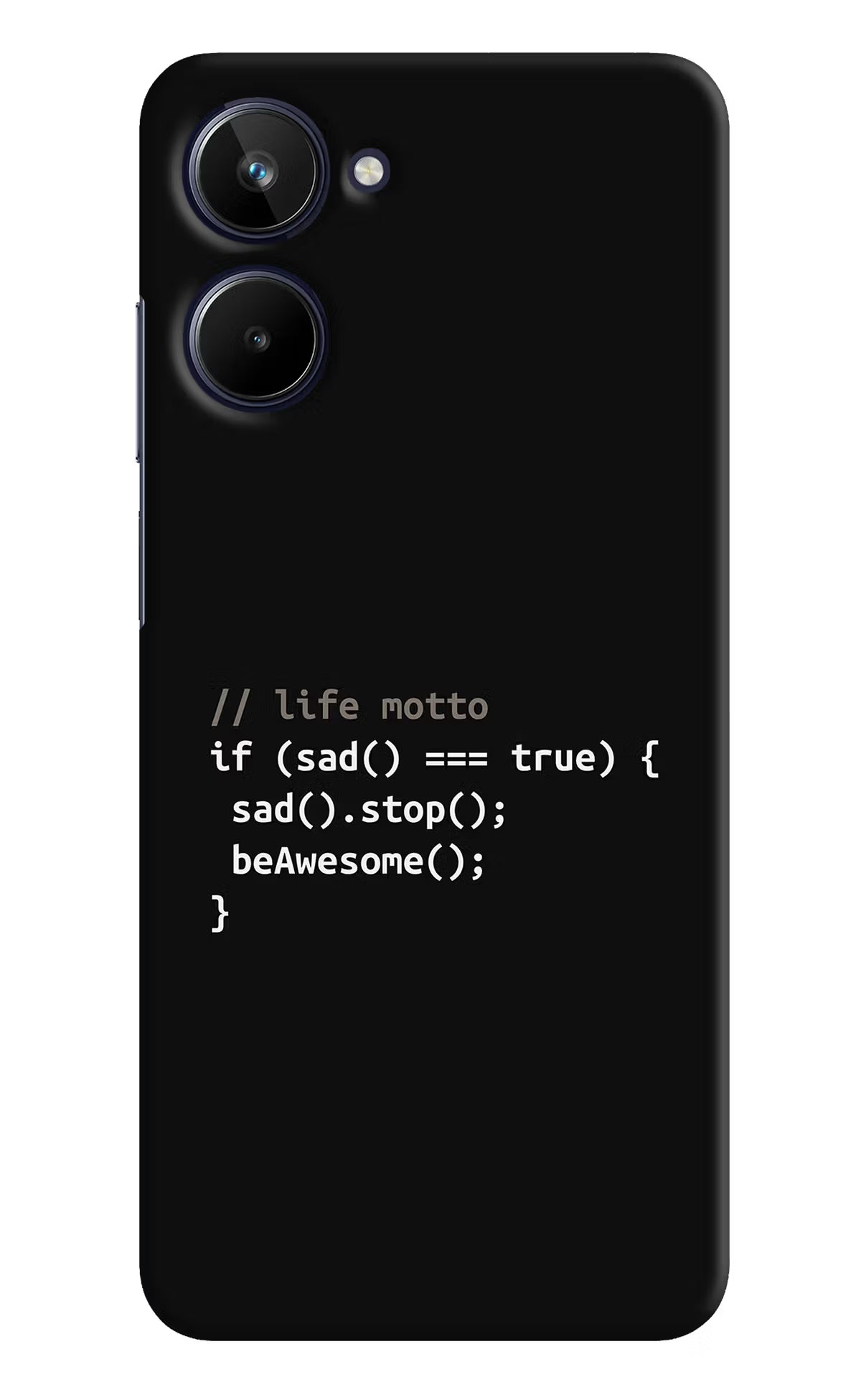 Life Motto Code Realme 10 Hard Case Back Cover by Casekaro