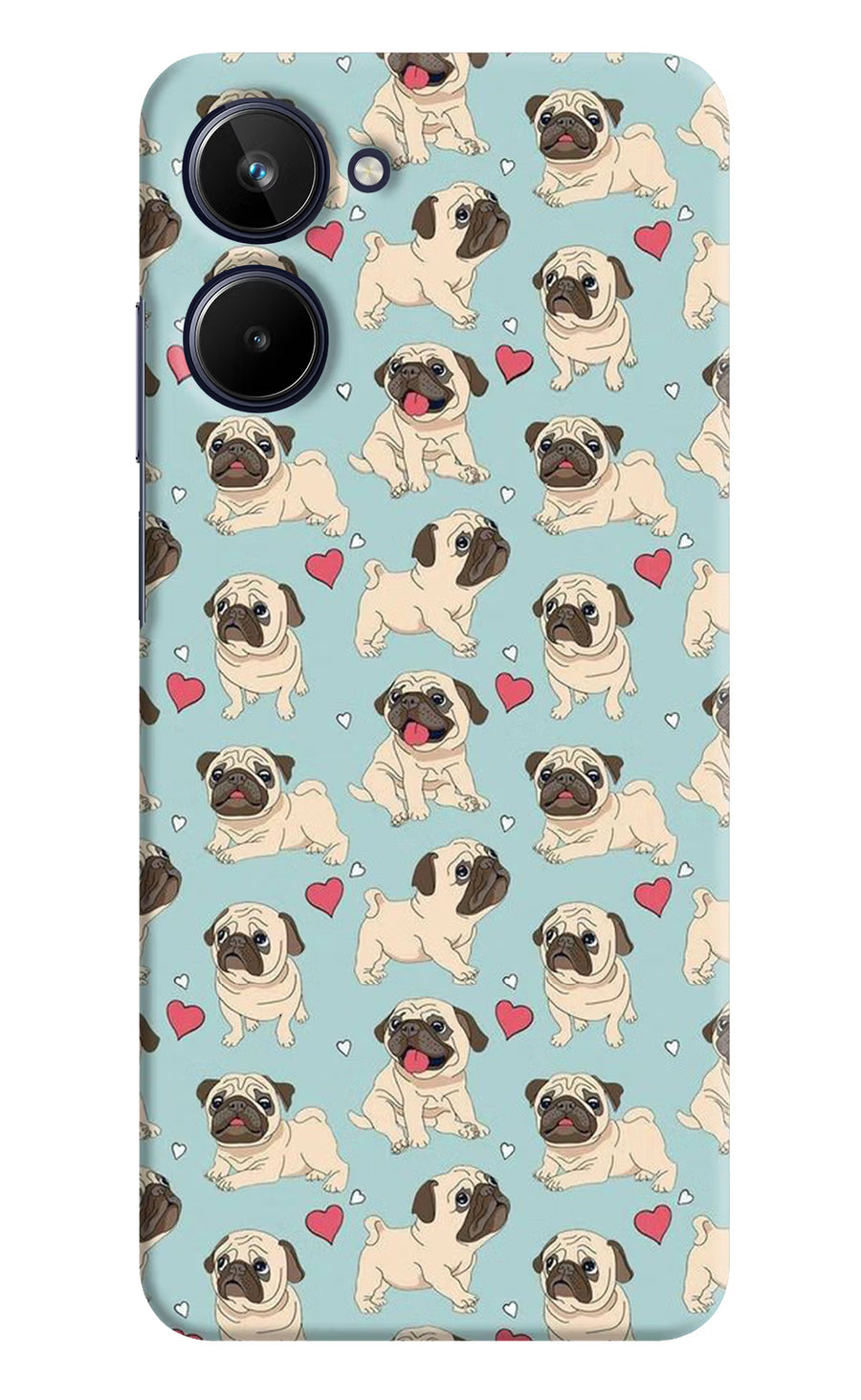 Pug Dog Realme 10 Back Cover, Hard case