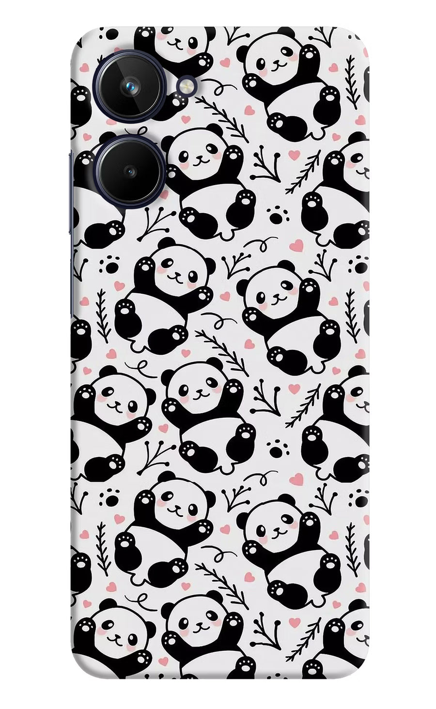 Cute Panda Realme 10 Back Cover, Hard case
