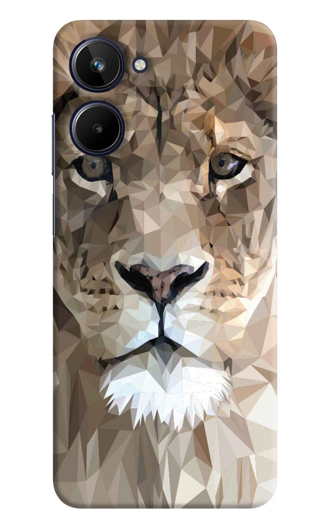 Lion Art Realme 10 Hard Case Back Cover by Casekaro