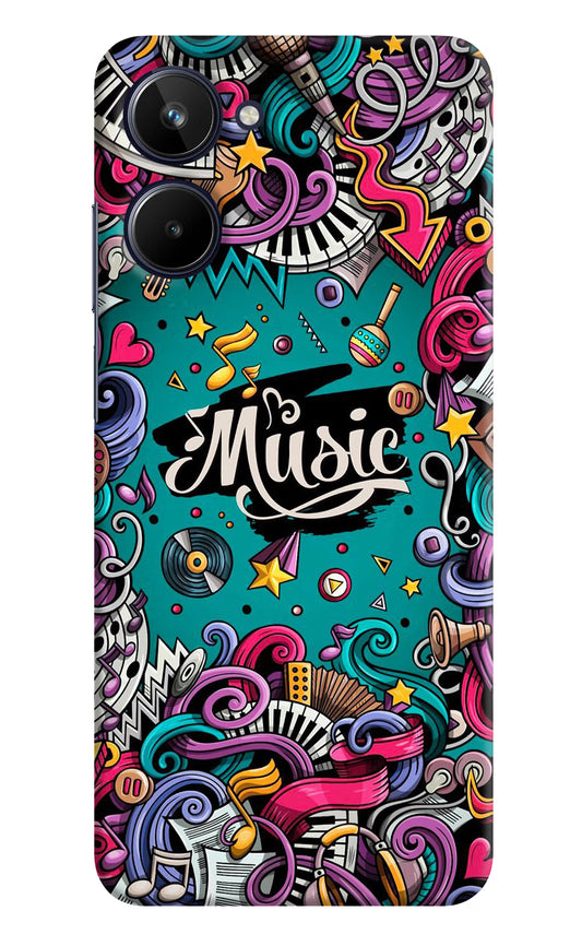 Music Graffiti Realme 10 Hard Case Back Cover by Casekaro