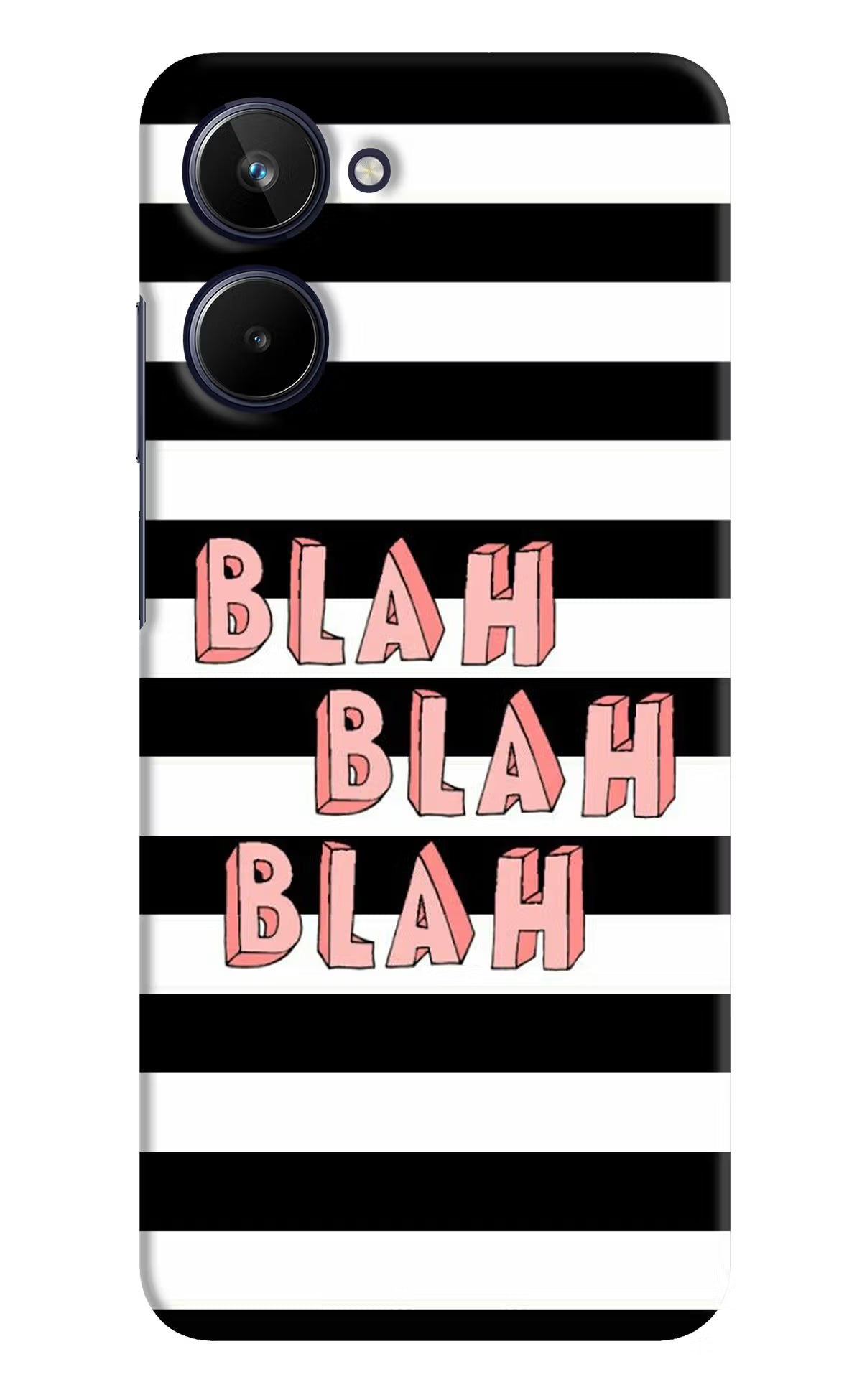 Blah Blah Blah Realme 10 Hard Case Back Cover by Casekaro