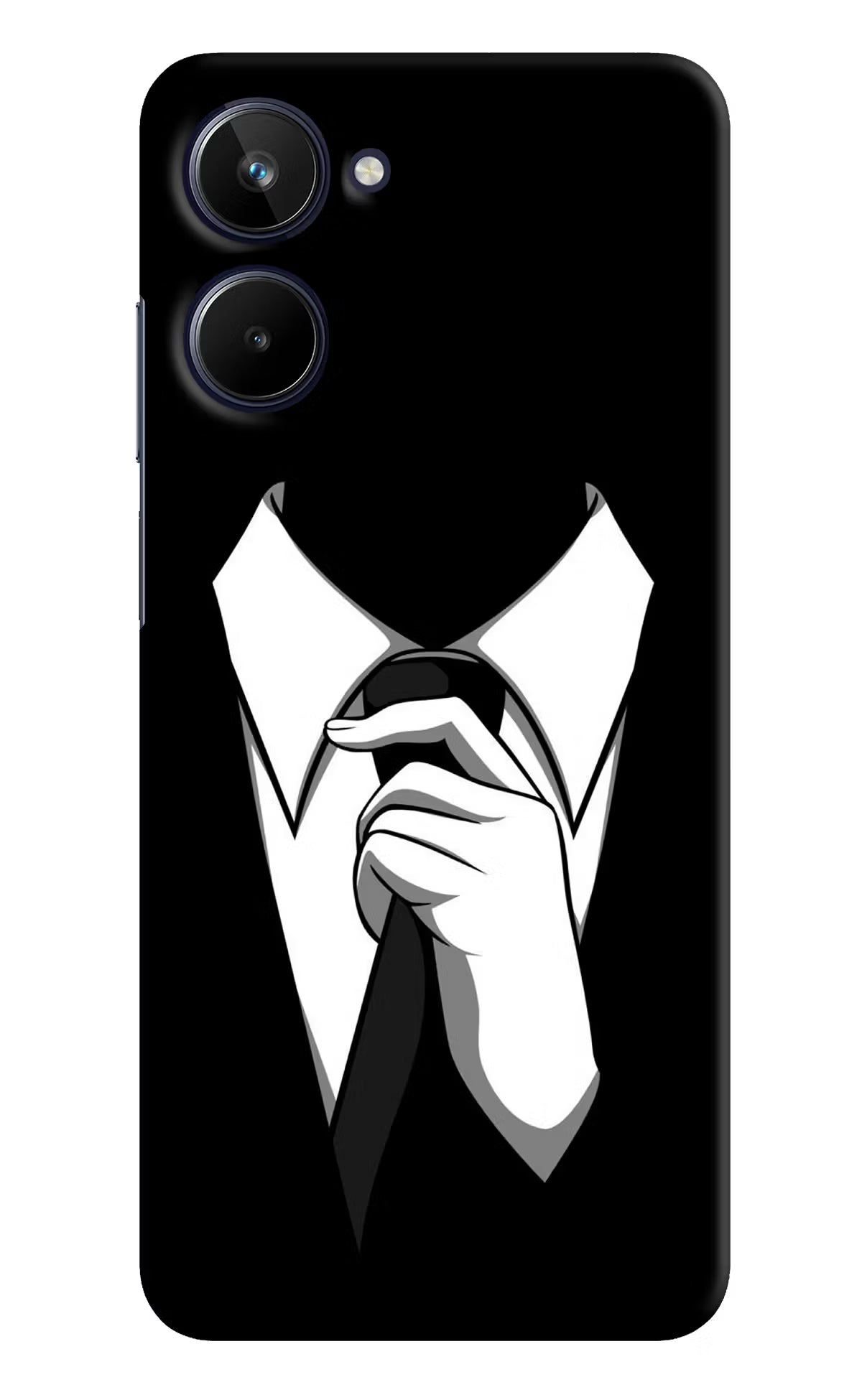 Black Tie Realme 10 Hard Case Back Cover by Casekaro