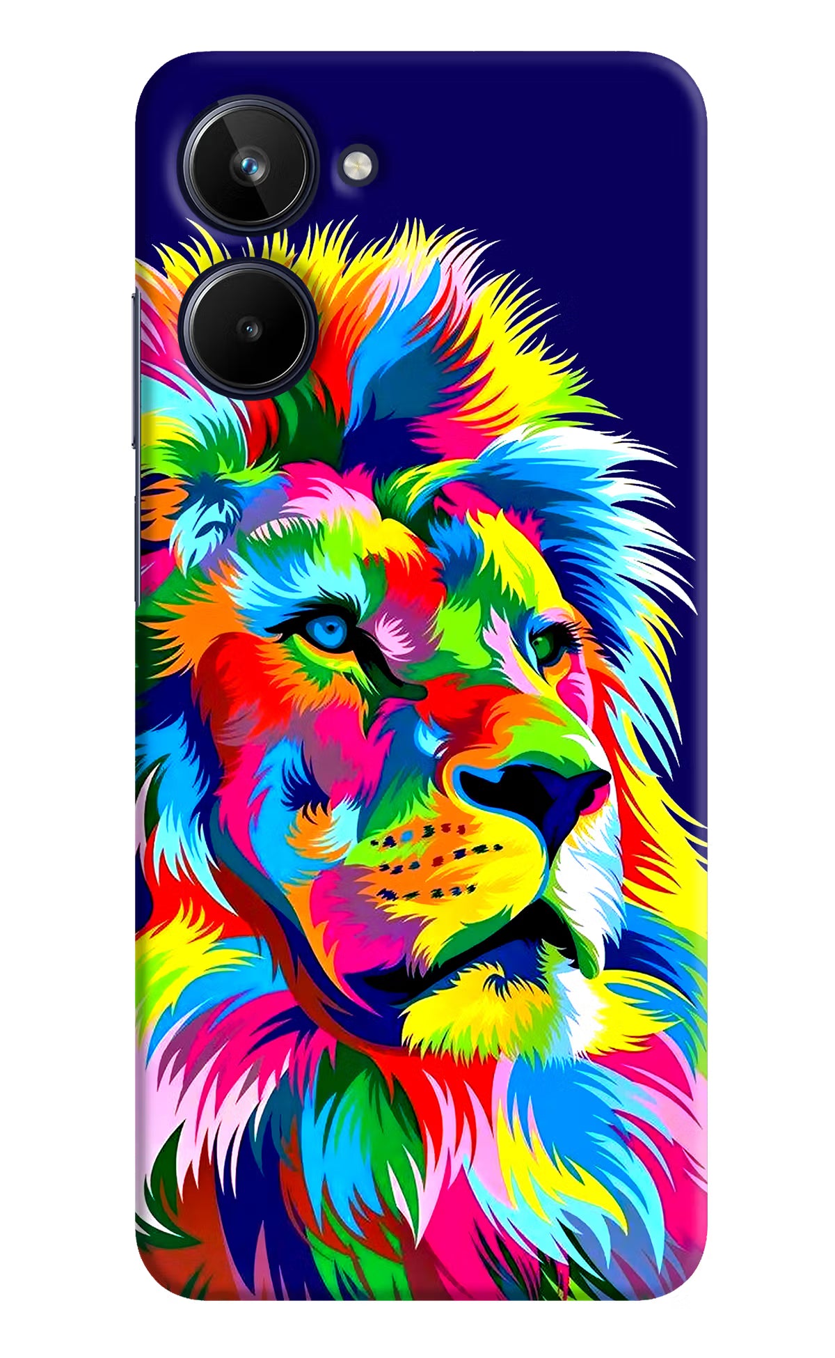 Vector Art Lion Realme 10 Hard Case Back Cover by Casekaro
