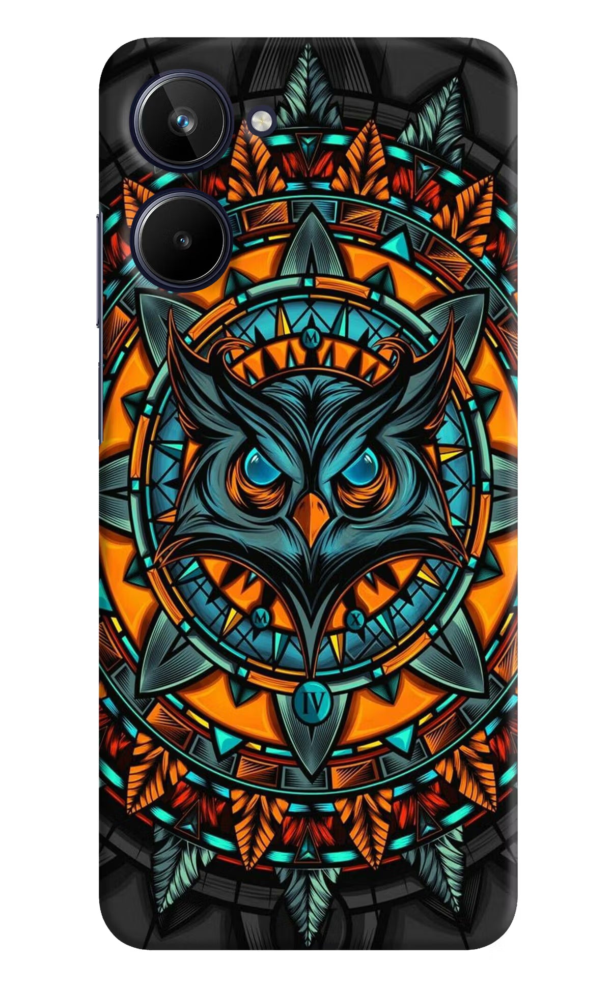 Angry Owl Art Realme 10 Hard Case Back Cover by Casekaro