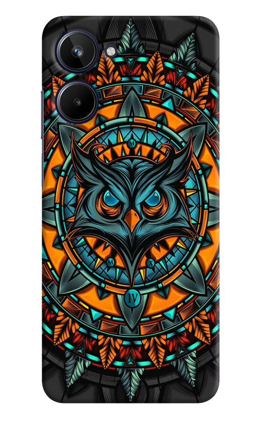 Angry Owl Art Realme 10 Hard Case Back Cover by Casekaro