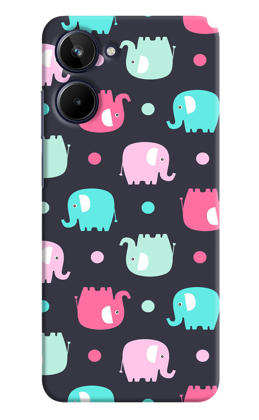 Elephants Realme 10 Hard Case Back Cover by Casekaro