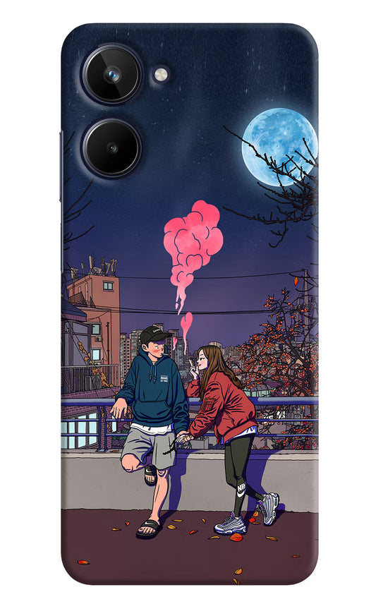 Chilling Couple Realme 10 Hard Case Back Cover by Casekaro