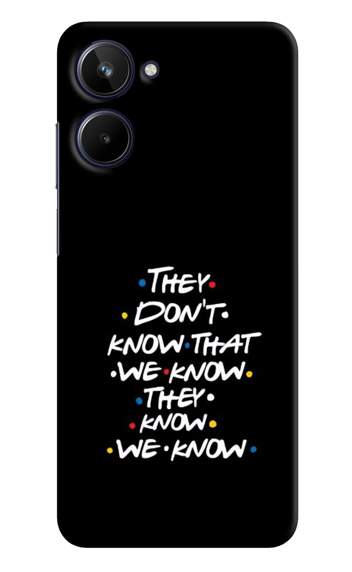 FRIENDS Dialogue Realme 10 Hard Case Back Cover by Casekaro