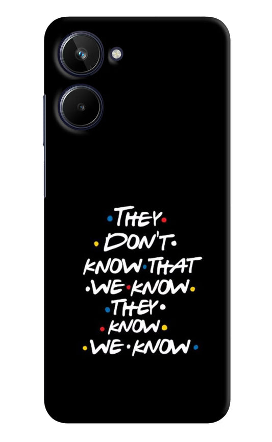 FRIENDS Dialogue Realme 10 Hard Case Back Cover by Casekaro