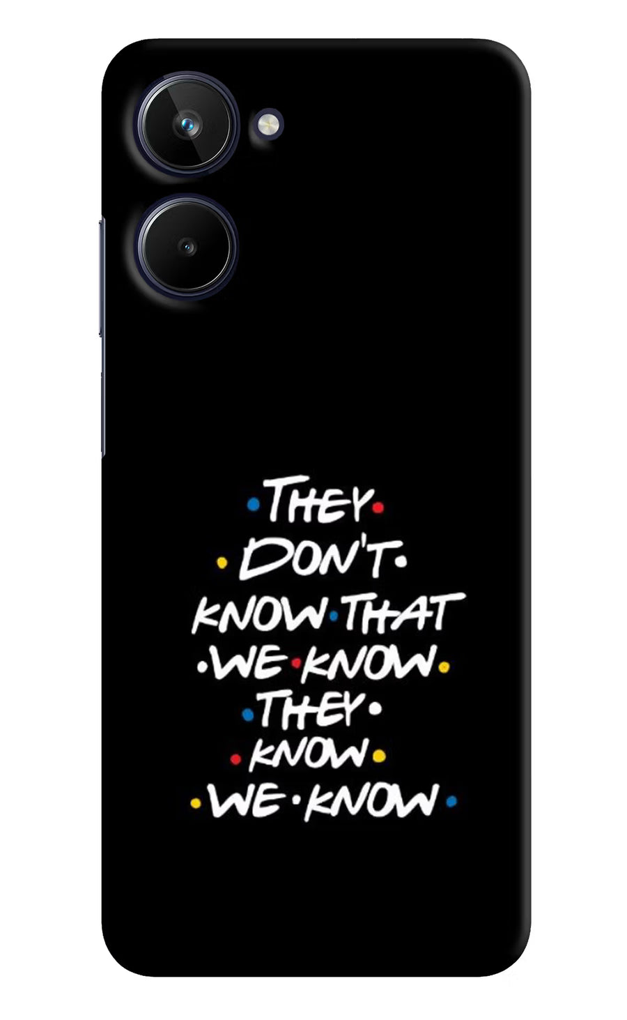 FRIENDS Dialogue Realme 10 Back Cover, Hard case