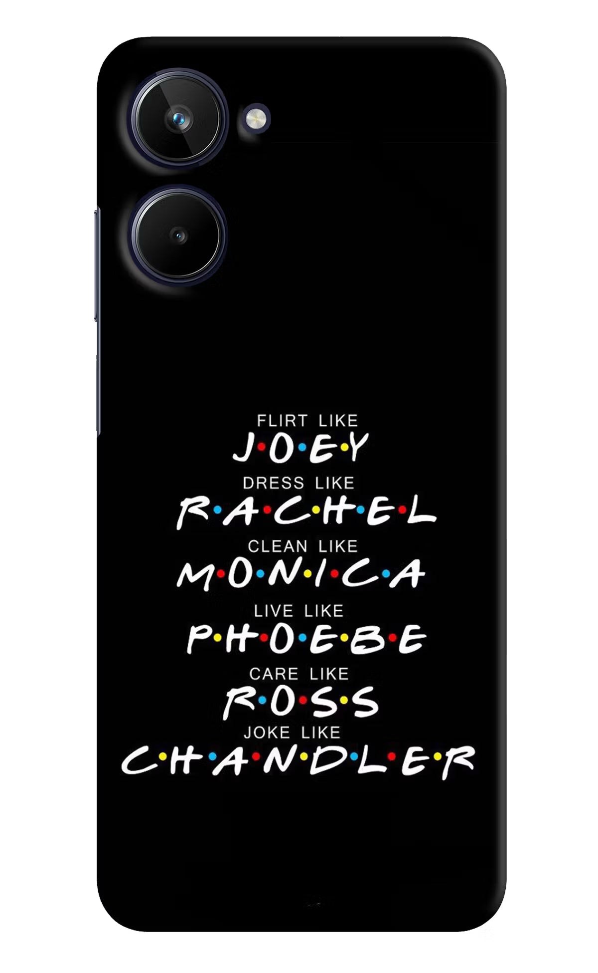 FRIENDS Character Realme 10 Hard Case Back Cover by Casekaro