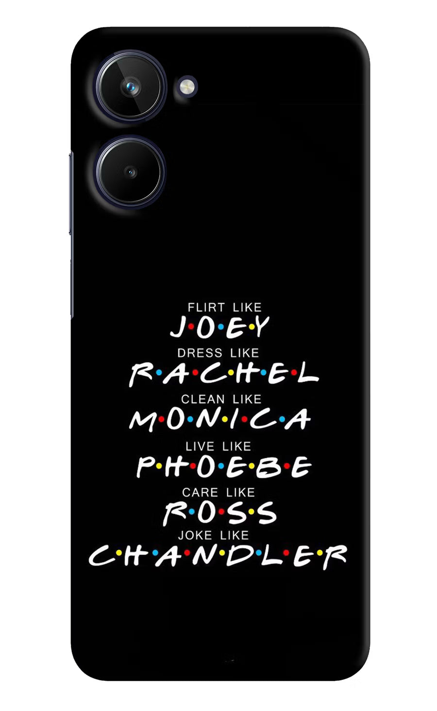 FRIENDS Character Realme 10 Back Cover, Hard case