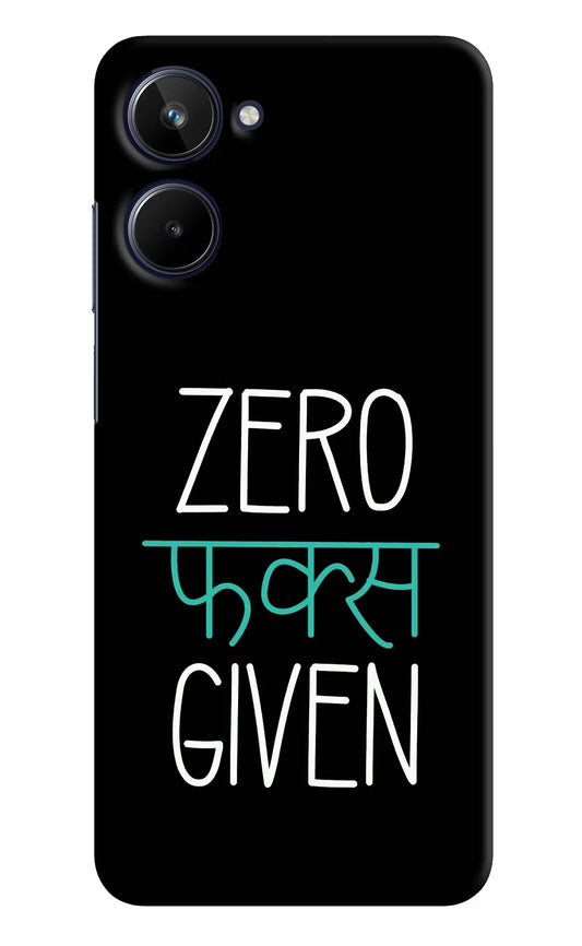 Zero Fucks Given Realme 10 Hard Case Back Cover by Casekaro