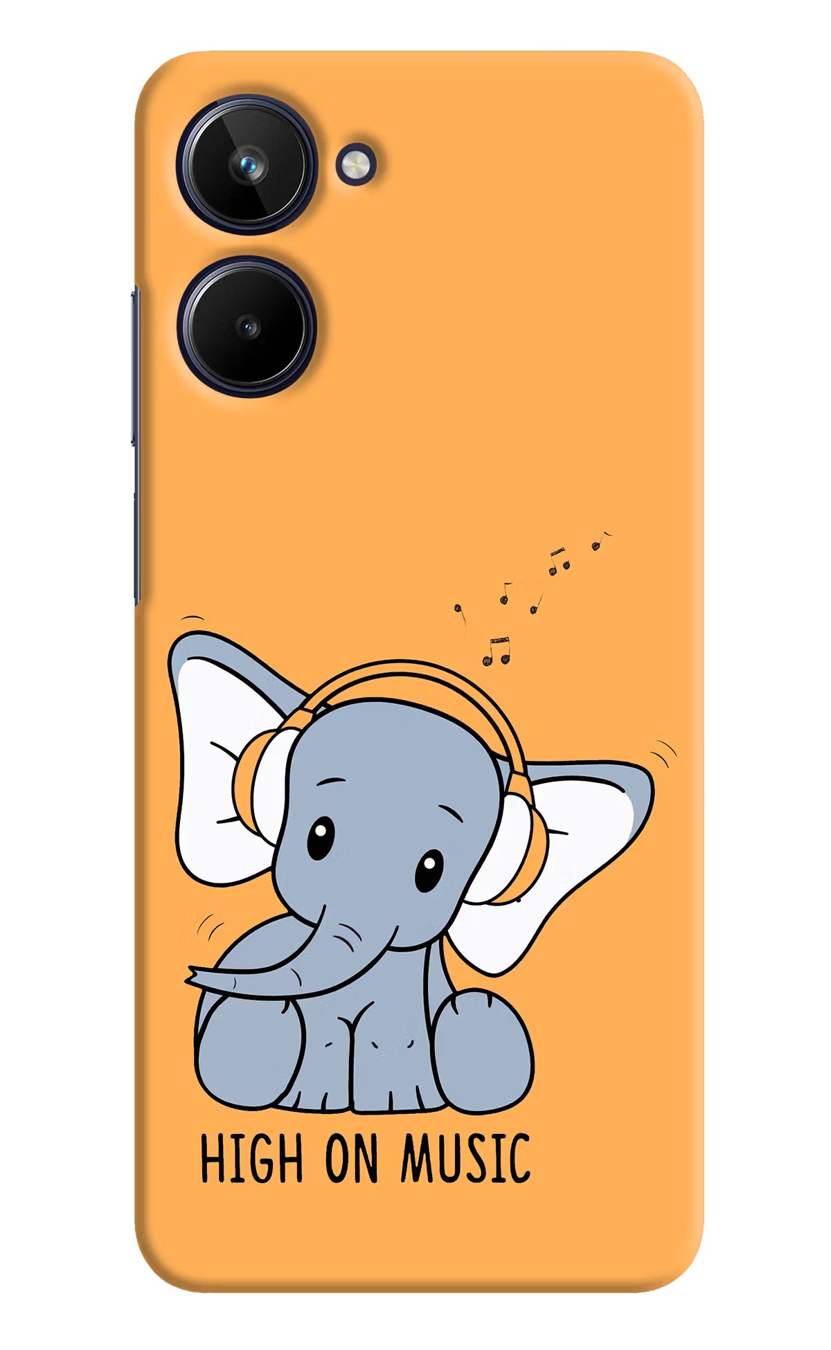 High On Music Realme 10 Hard Case Back Cover by Casekaro