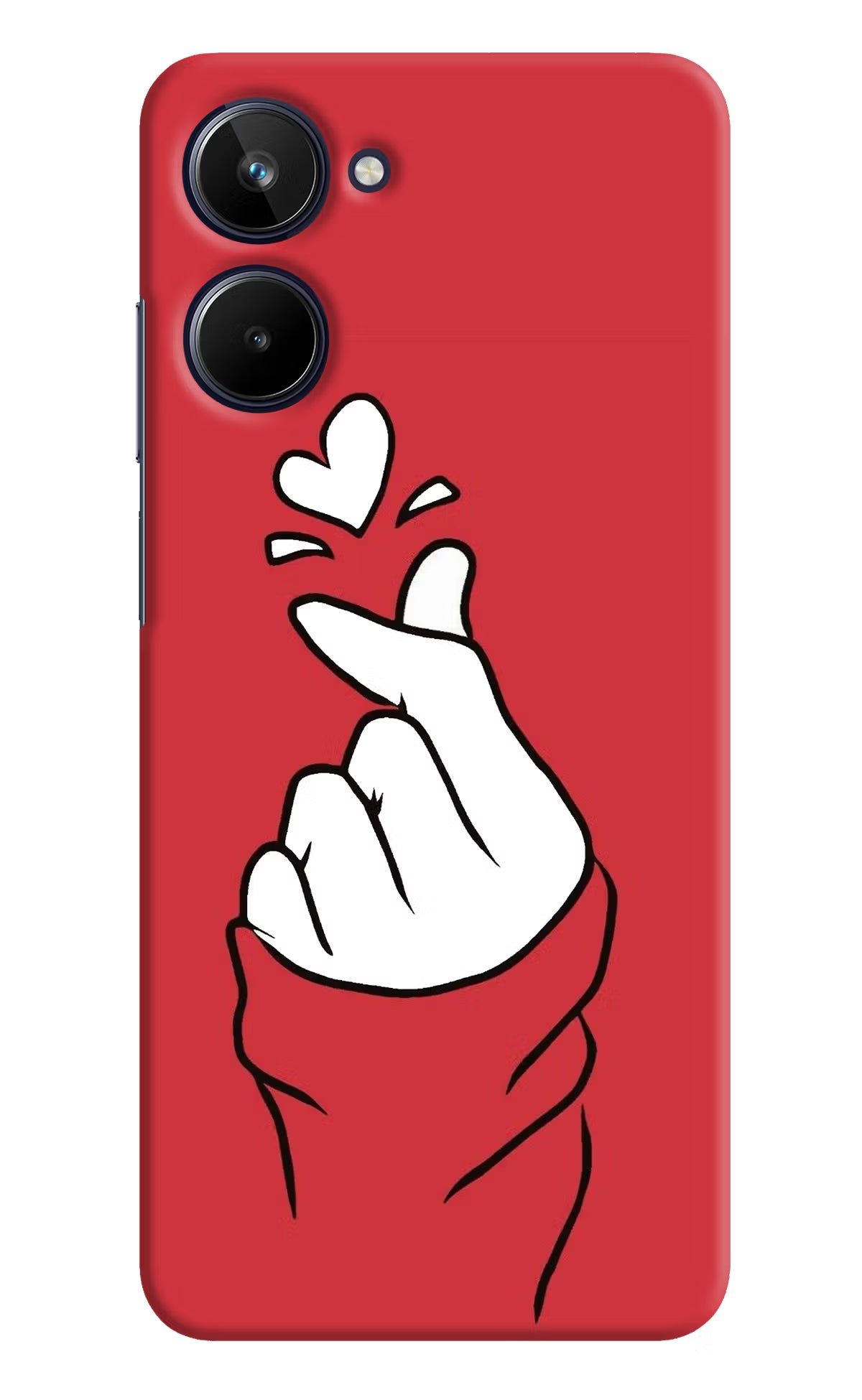 Korean Love Sign Realme 10 Hard Case Back Cover by Casekaro