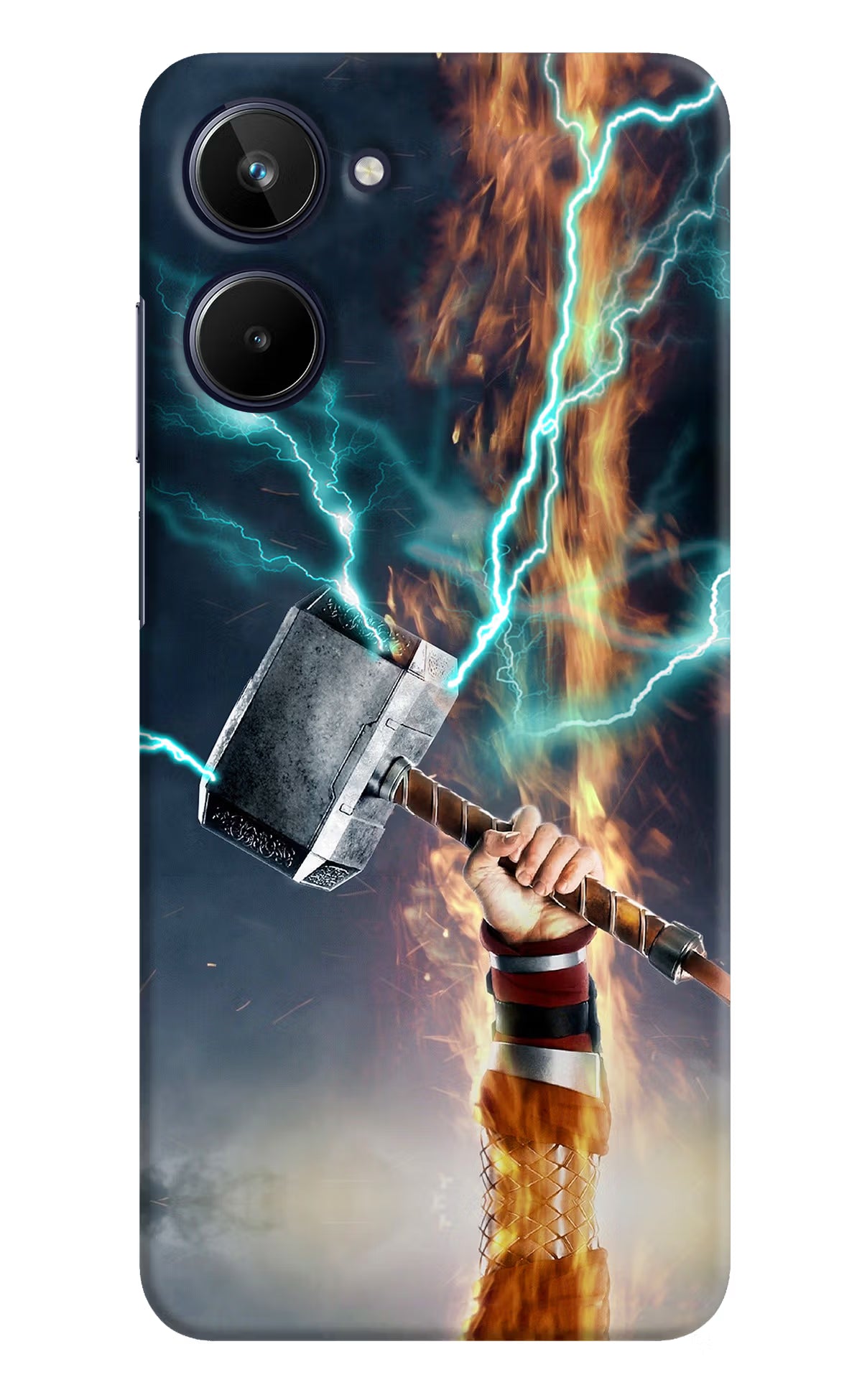 Thor Hammer Mjolnir Realme 10 Hard Case Back Cover by Casekaro