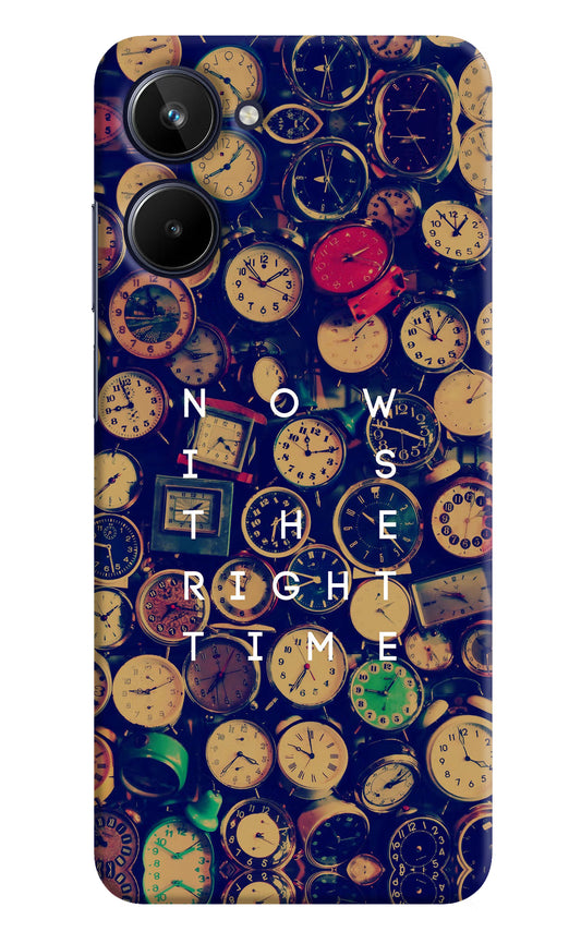 Now is the Right Time Quote Realme 10 Hard Case Back Cover by Casekaro