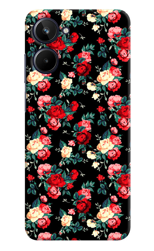 Rose Pattern Realme 10 Hard Case Back Cover by Casekaro