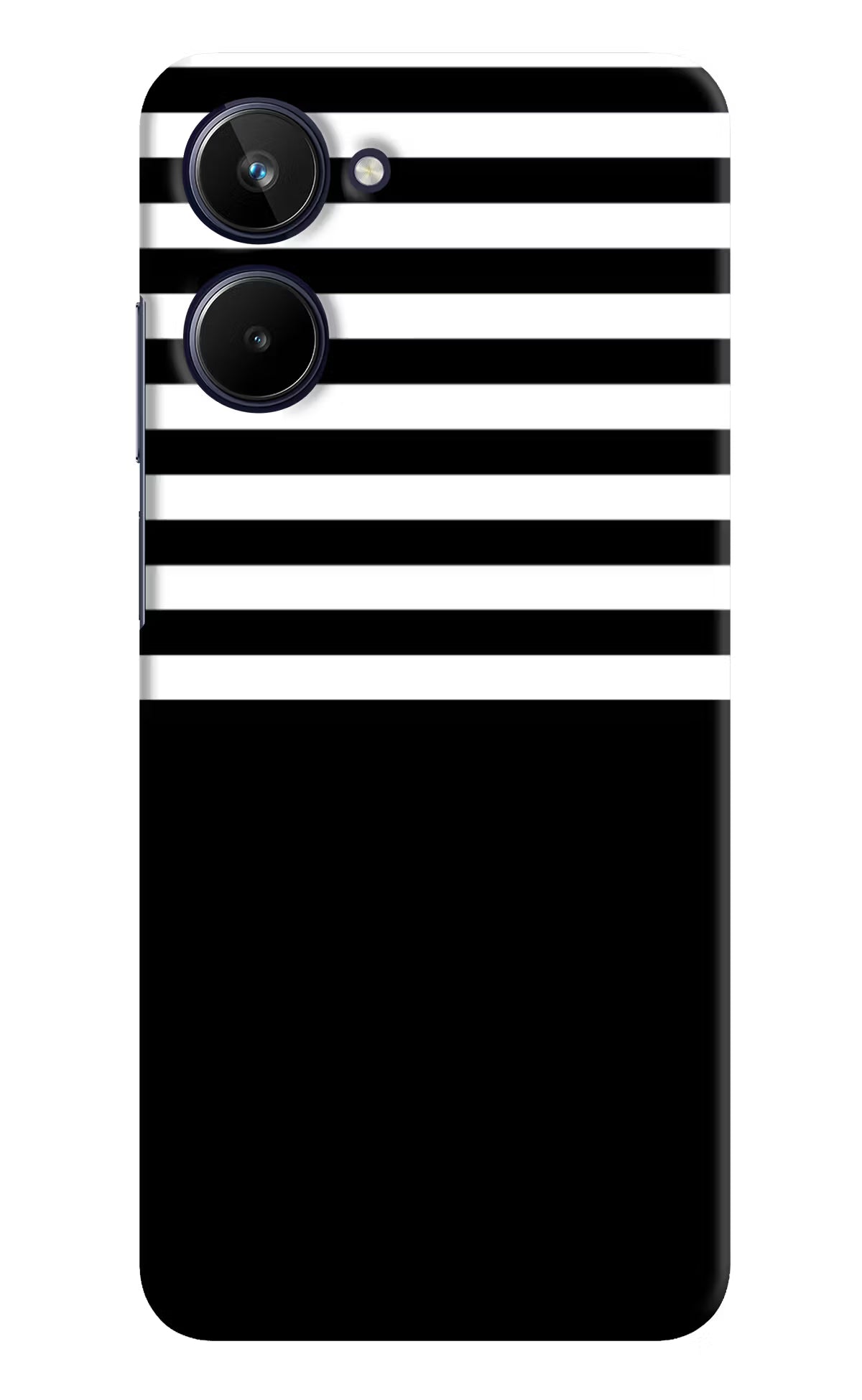 Black and White Print Realme 10 Hard Case Back Cover by Casekaro