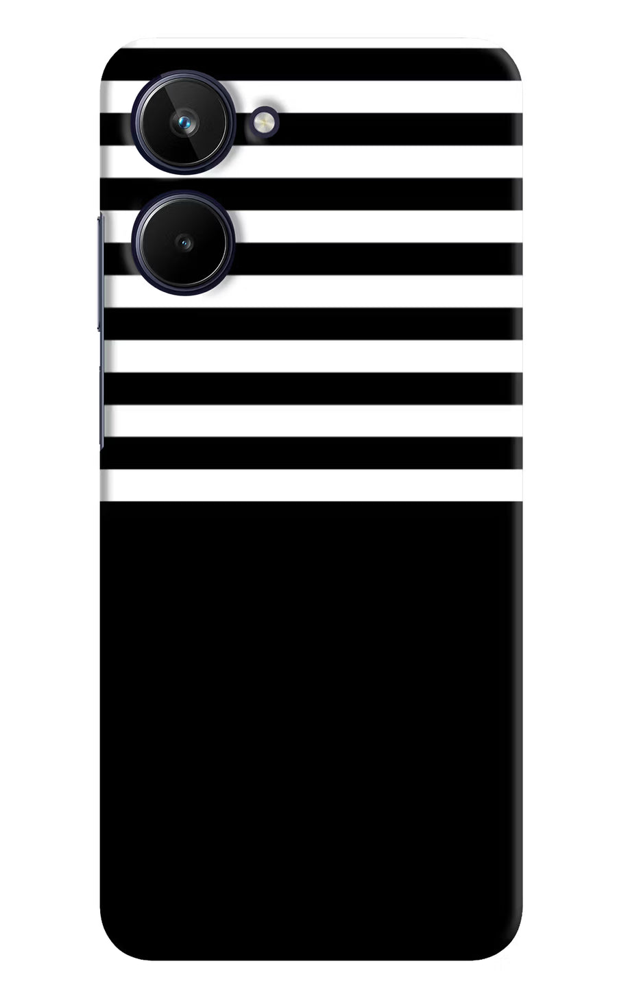 Black and White Print Realme 10 Back Cover, Hard case