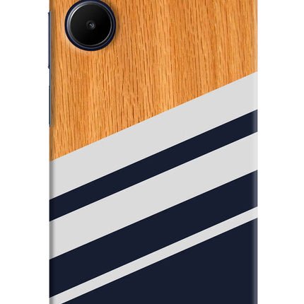 Blue and white wooden Realme 10 Hard Case Back Cover by Casekaro
