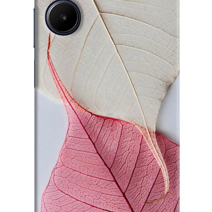 White Pink Leaf Realme 10 Hard Case Back Cover by Casekaro