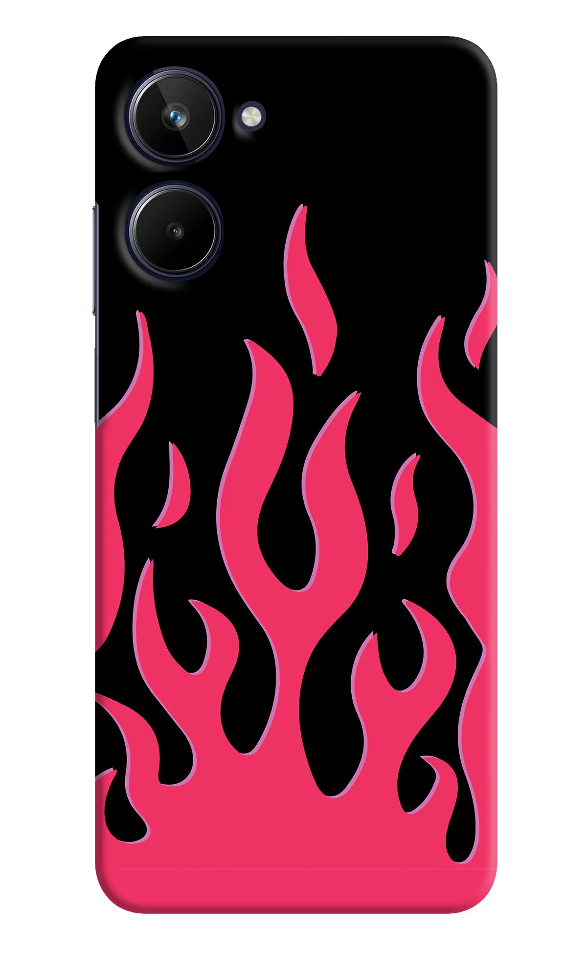 Fire Flames Realme 10 Hard Case Back Cover by Casekaro
