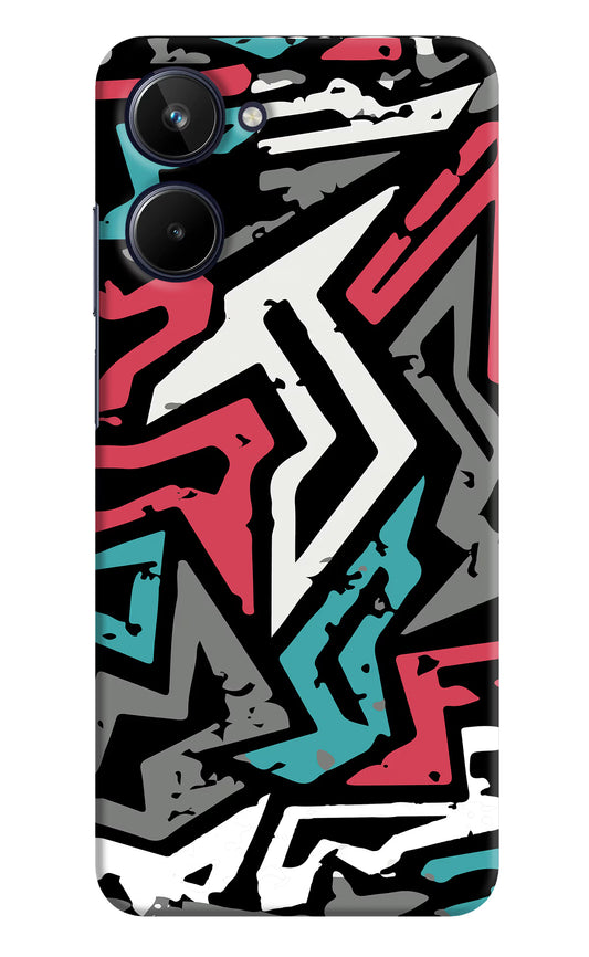 Geometric Graffiti Realme 10 Hard Case Back Cover by Casekaro