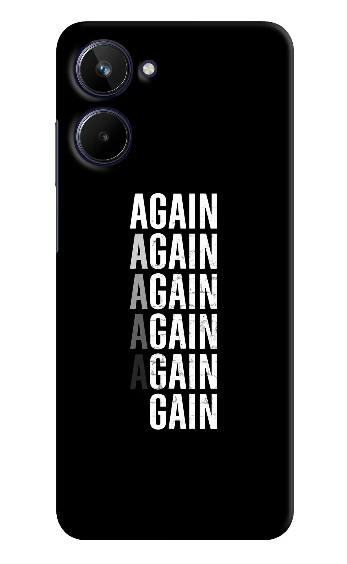 Again Again Gain Realme 10 Hard Case Back Cover by Casekaro