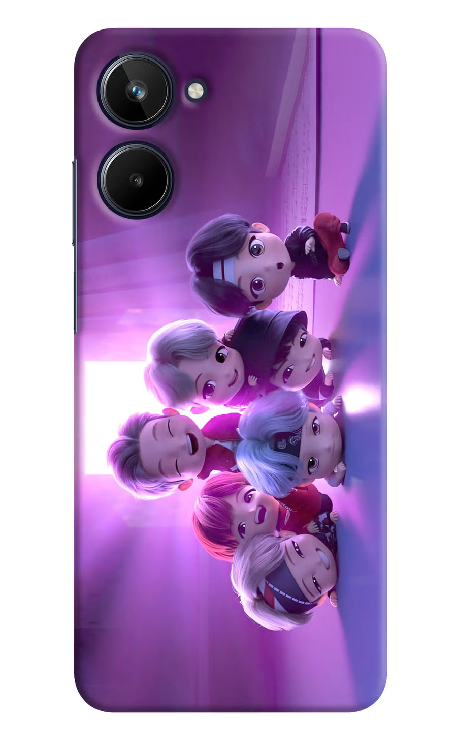 BTS Chibi Realme 10 Back Cover, Hard case