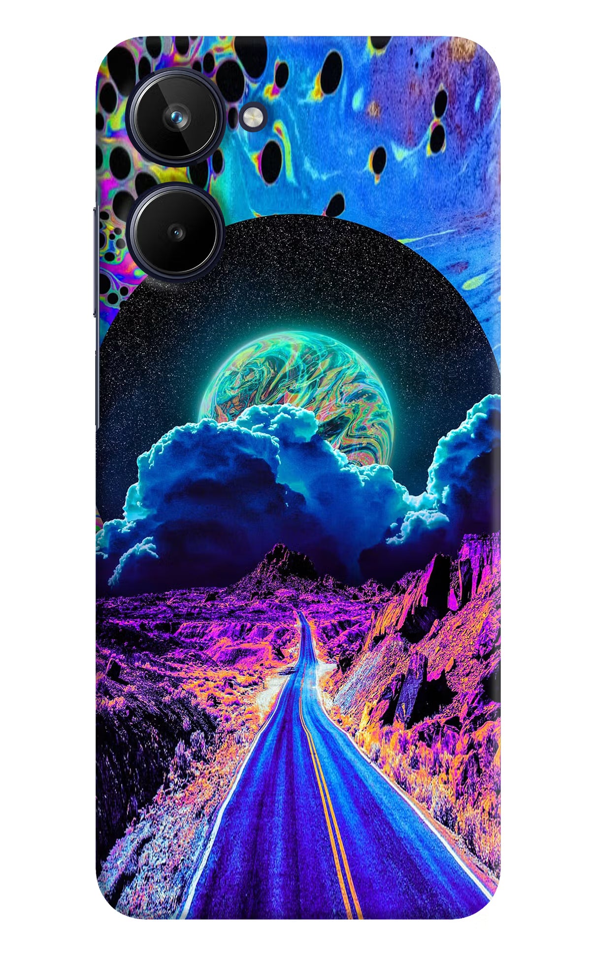 Psychedelic Painting Realme 10 Hard Case Back Cover by Casekaro