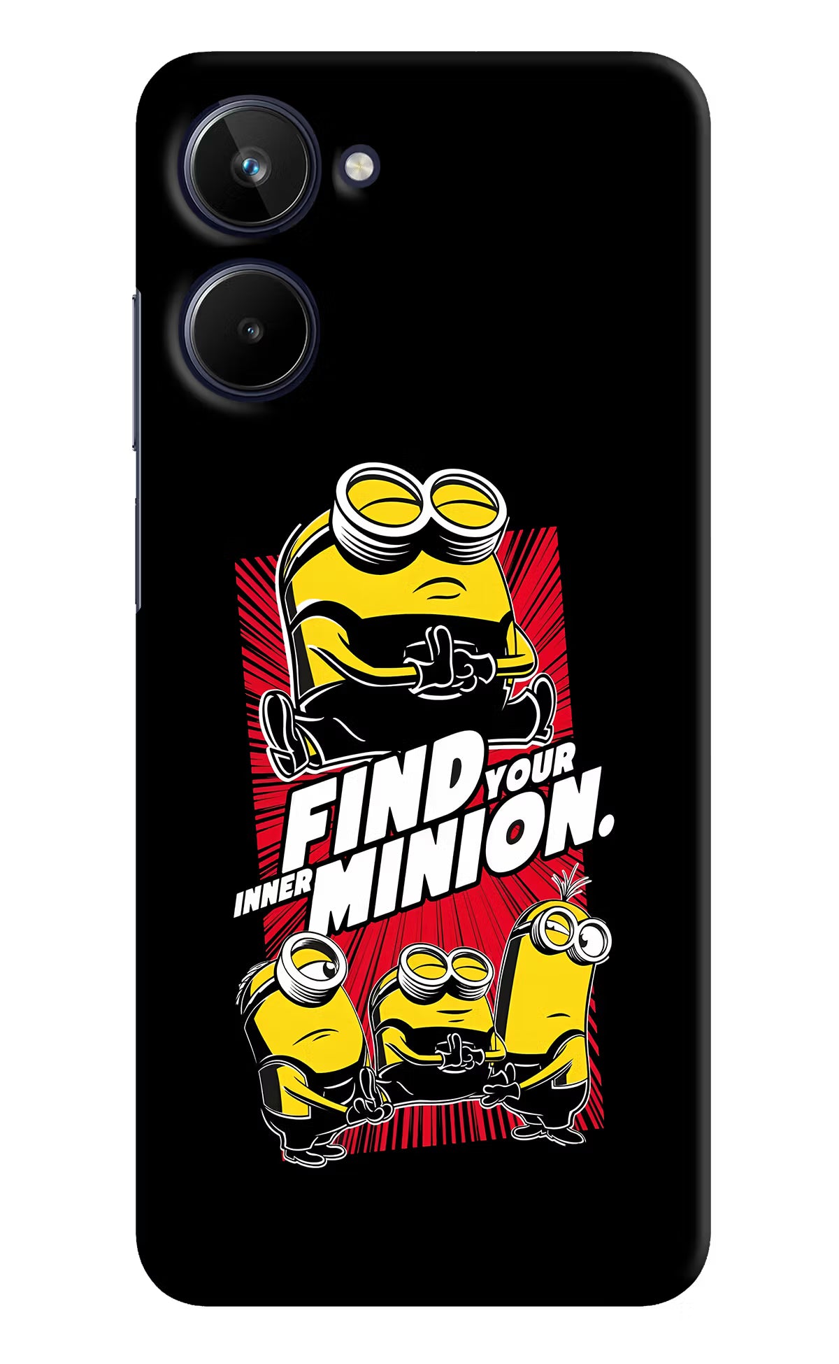 Find your inner Minion Realme 10 Hard Case Back Cover by Casekaro