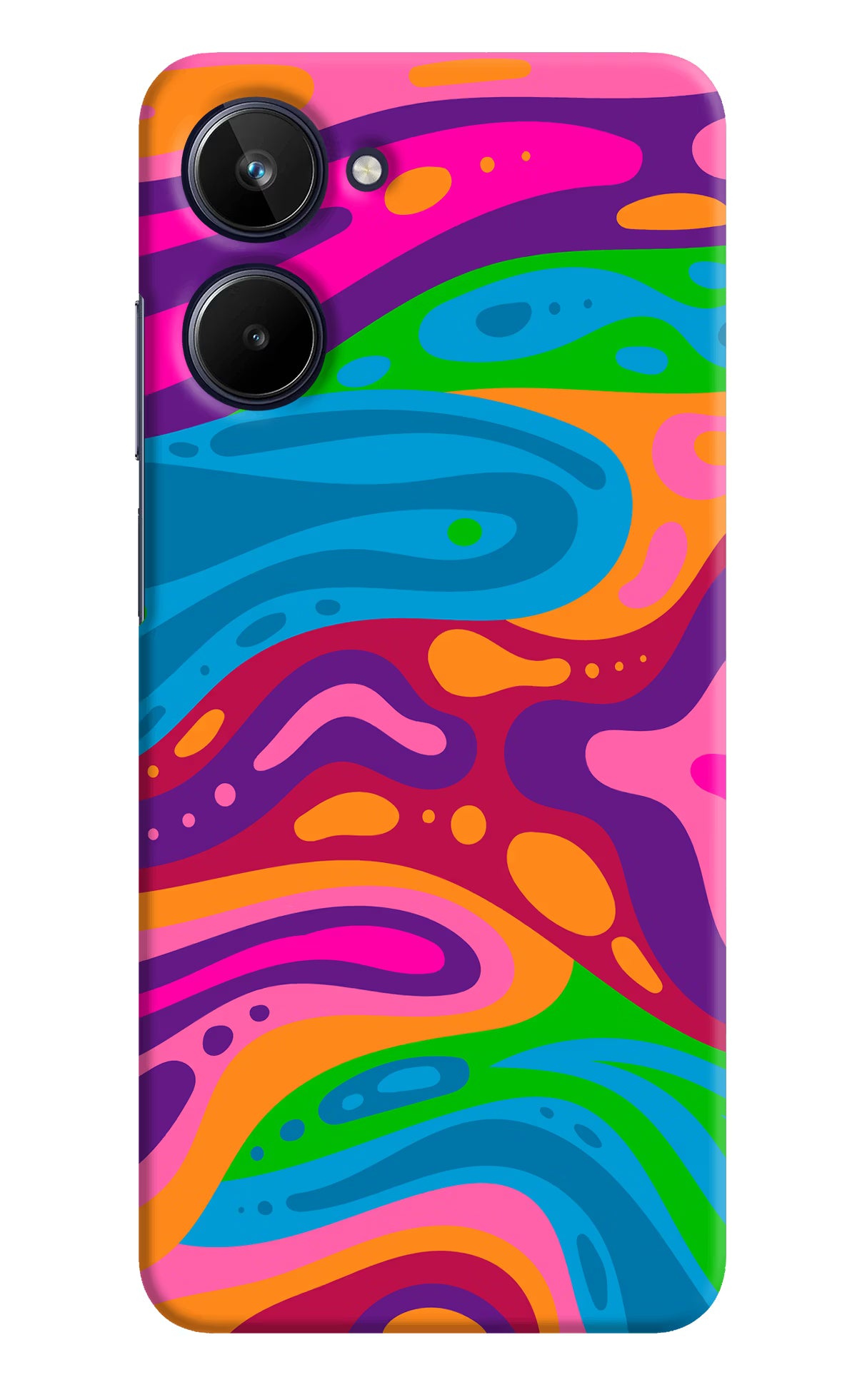 Trippy Pattern Realme 10 Hard Case Back Cover by Casekaro