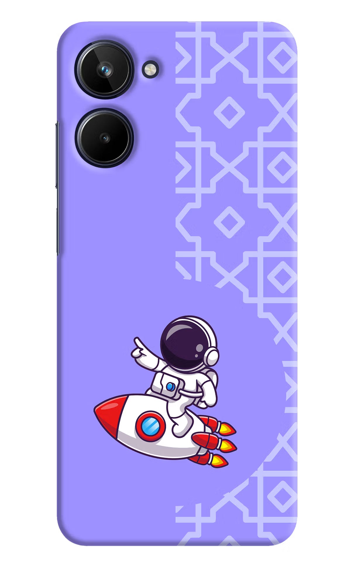 Cute Astronaut Realme 10 Hard Case Back Cover by Casekaro