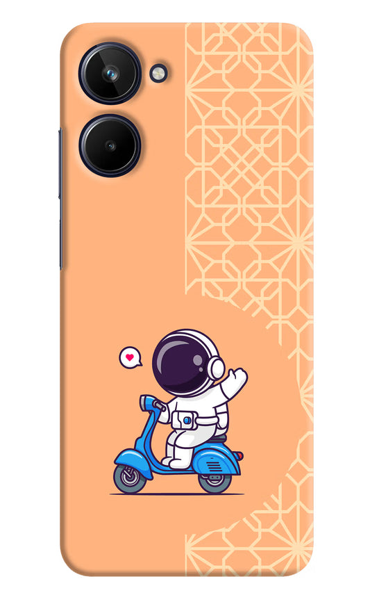 Cute Astronaut Riding Realme 10 Hard Case Back Cover by Casekaro
