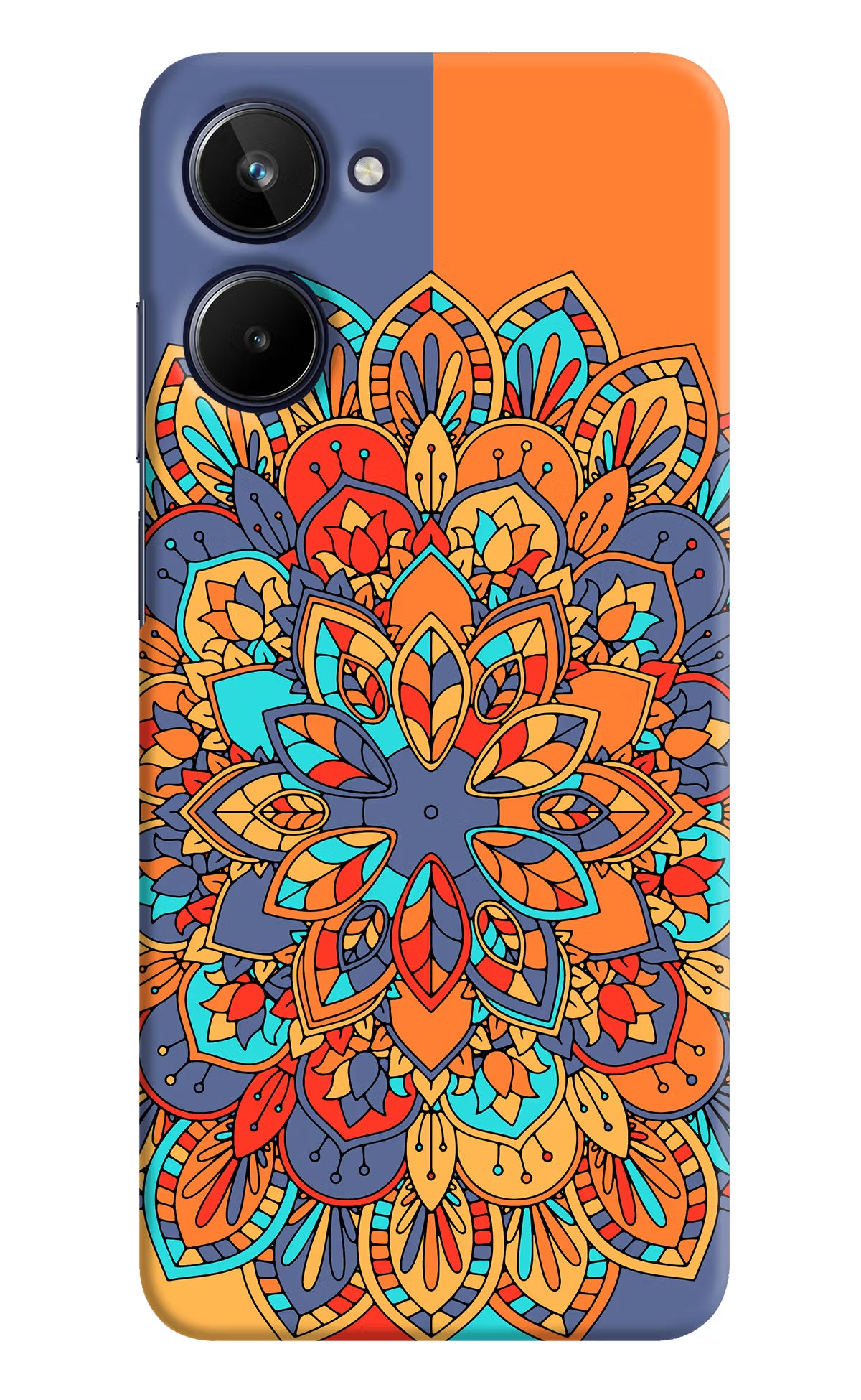 Color Mandala Realme 10 Hard Case Back Cover by Casekaro