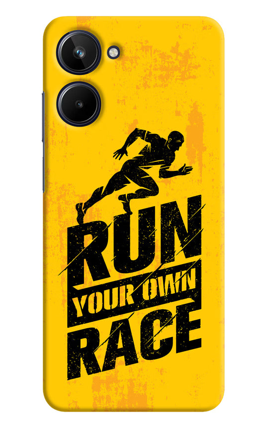 Run Your Own Race Realme 10 Hard Case Back Cover by Casekaro