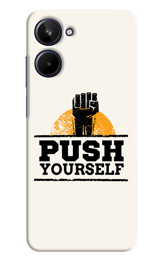 Push Yourself Realme 10 Hard Case Back Cover by Casekaro