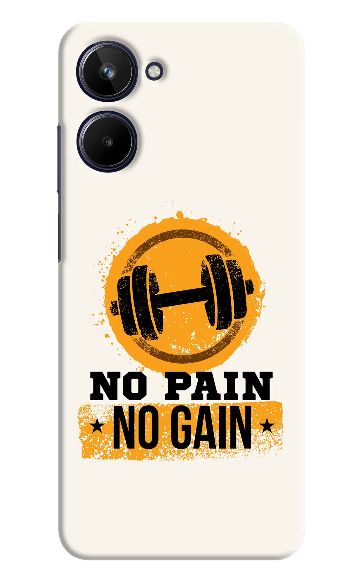 No Pain No Gain Realme 10 Hard Case Back Cover by Casekaro