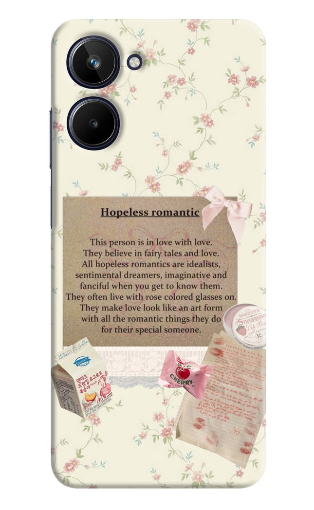 Hopeless Romantic Realme 10 Hard Case Back Cover by Casekaro