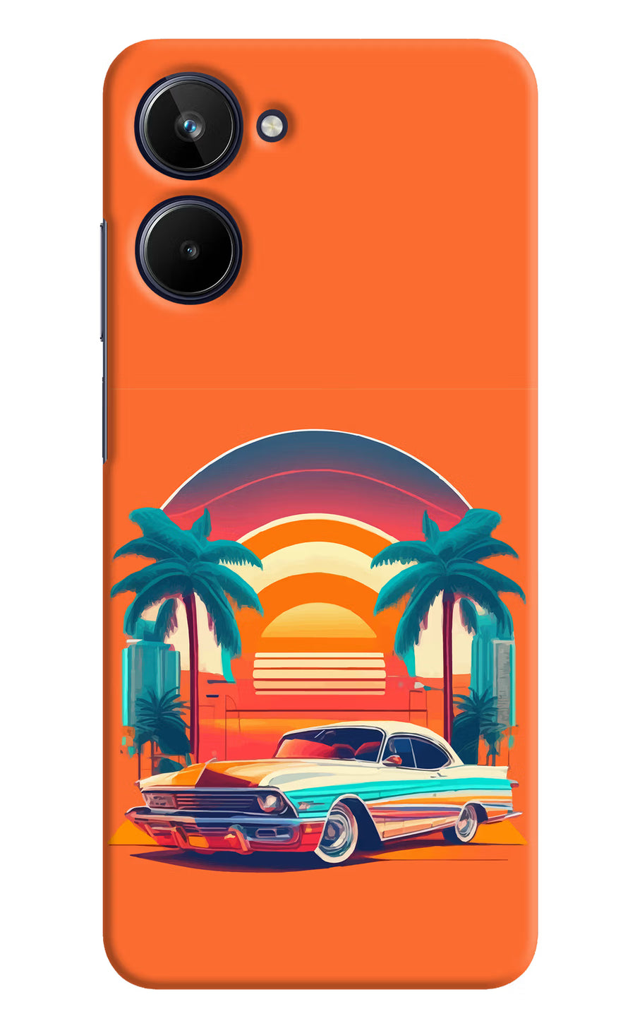 Palm Drive 80s Realme 10 Back Cover, Hard case