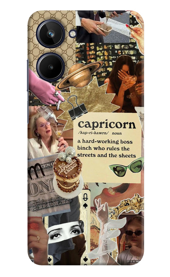 Capricorn Zodiac Realme 10 Hard Case Back Cover by Casekaro