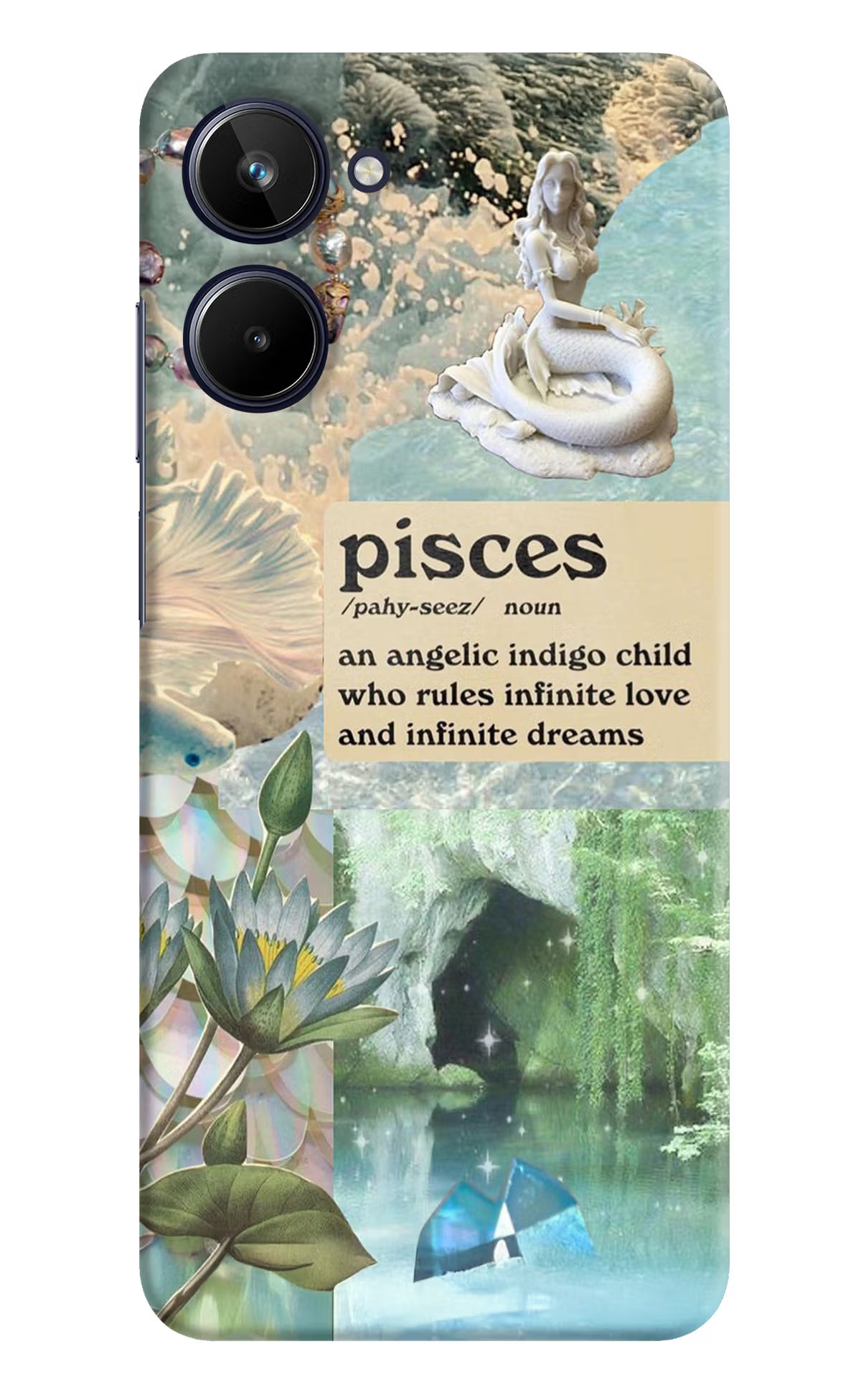 Pisces Zodiac Realme 10 Hard Case Back Cover by Casekaro